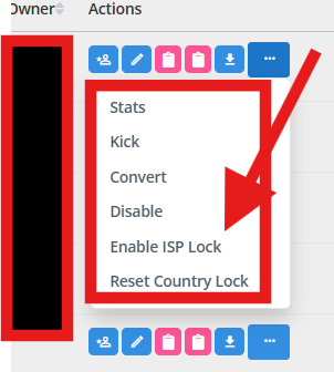 Panel Screenshot ISP