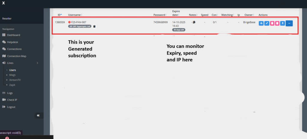 Create IPTV Trial m10