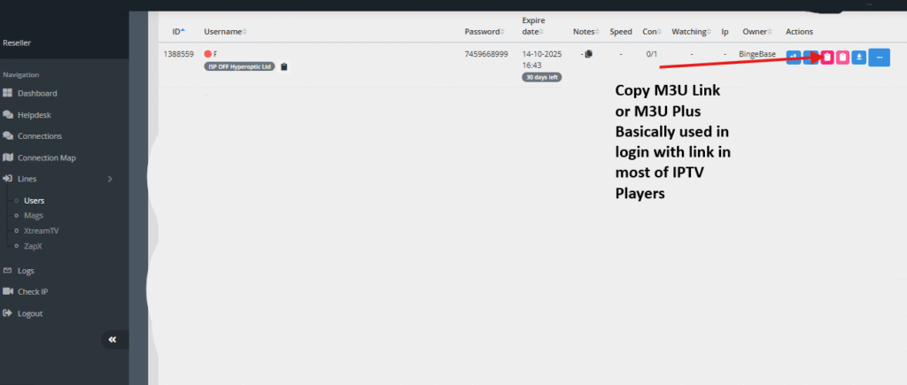 Create IPTV Trial m11
